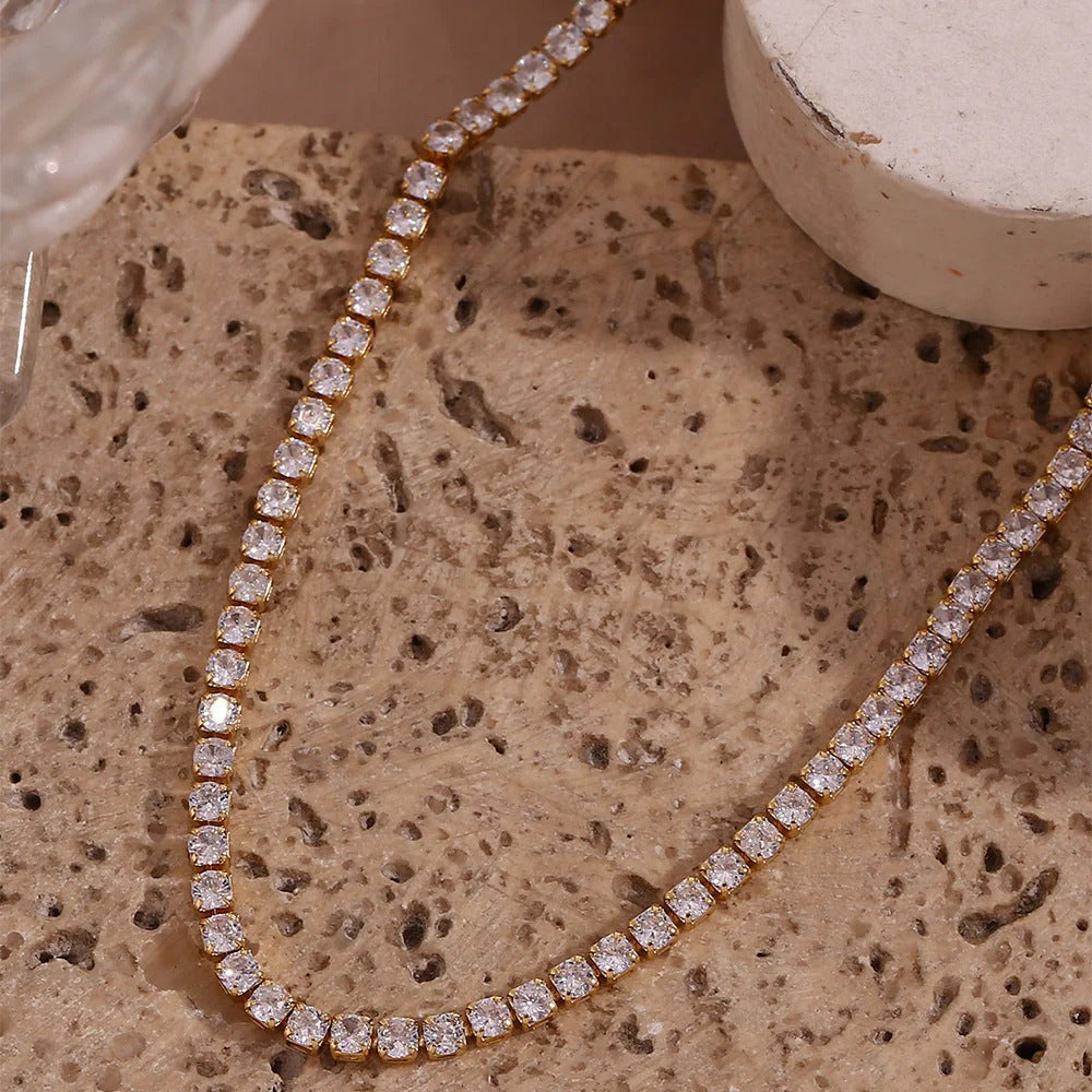 The Celeste Tennis Necklace