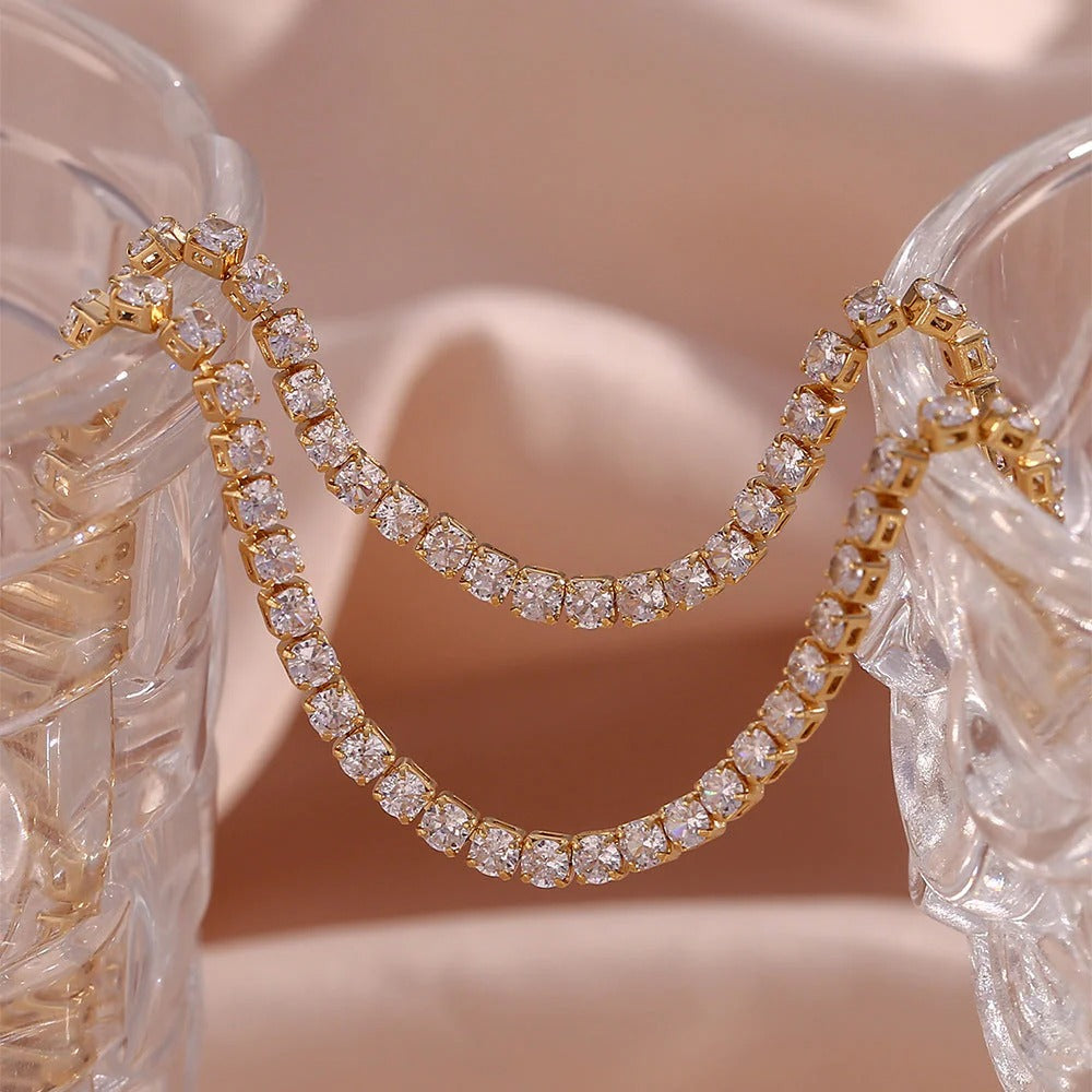 The Celeste Tennis Necklace