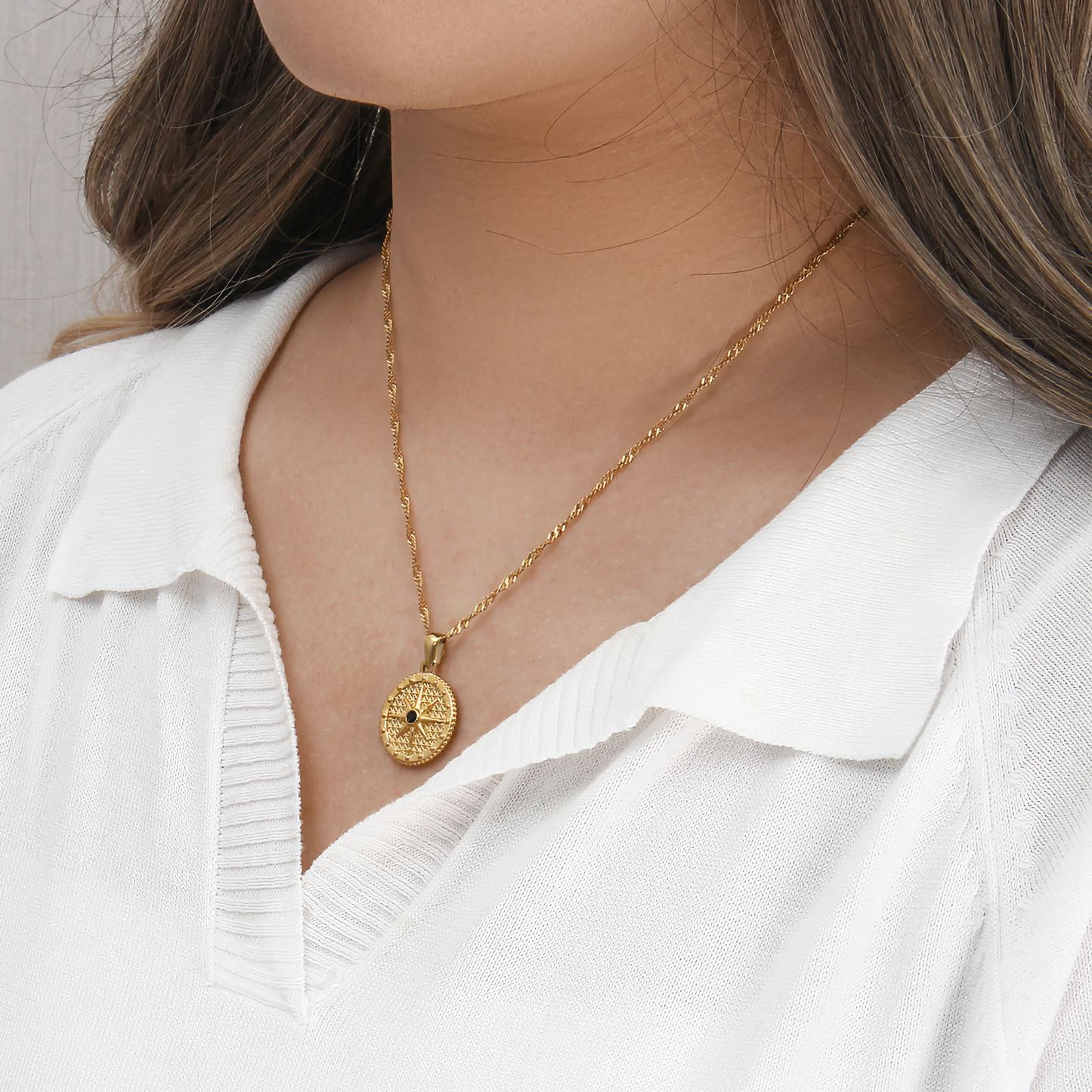 The Charlotte Compass Necklace