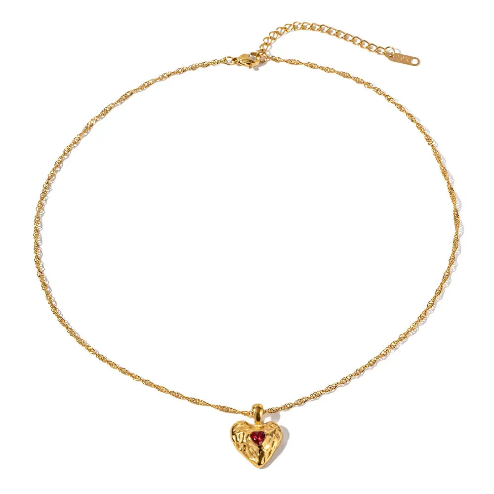 The Elara Heart Pendant Necklace