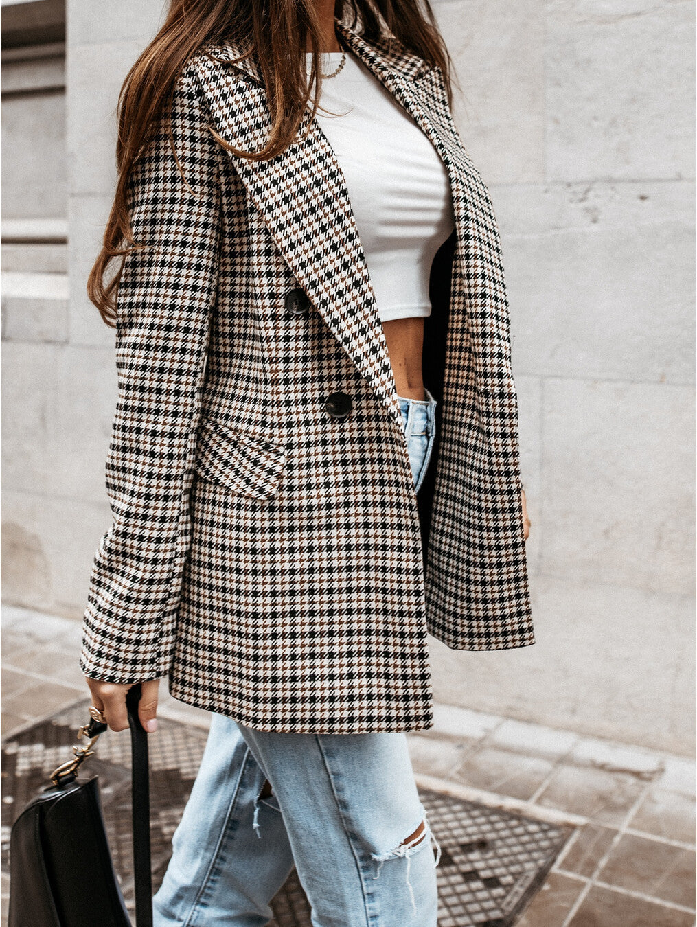 The Grace Plaid Slim Blazer