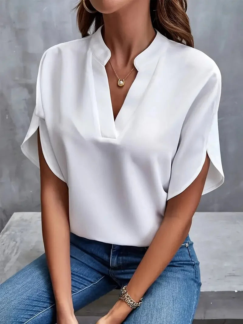 The Lucia Premium V Neck Blouse