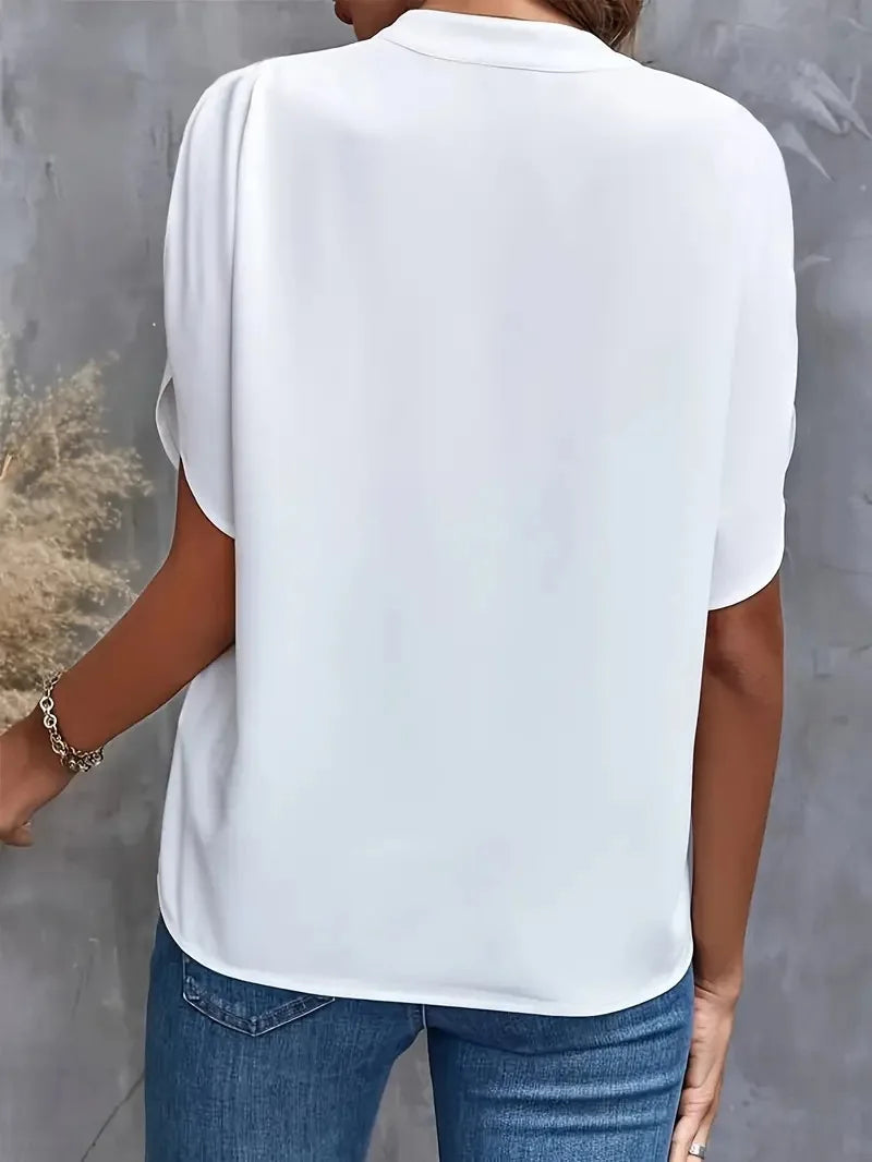 The Lucia Premium V Neck Blouse