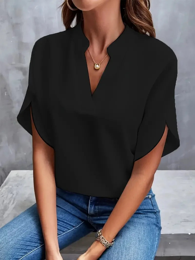 The Lucia Premium V Neck Blouse