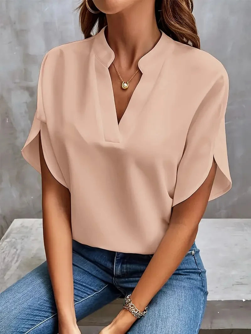 The Lucia Premium V Neck Blouse