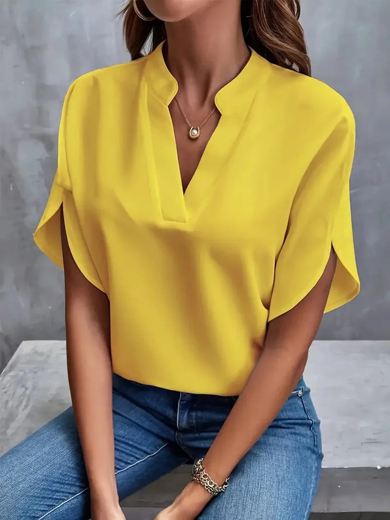 The Lucia Premium V Neck Blouse