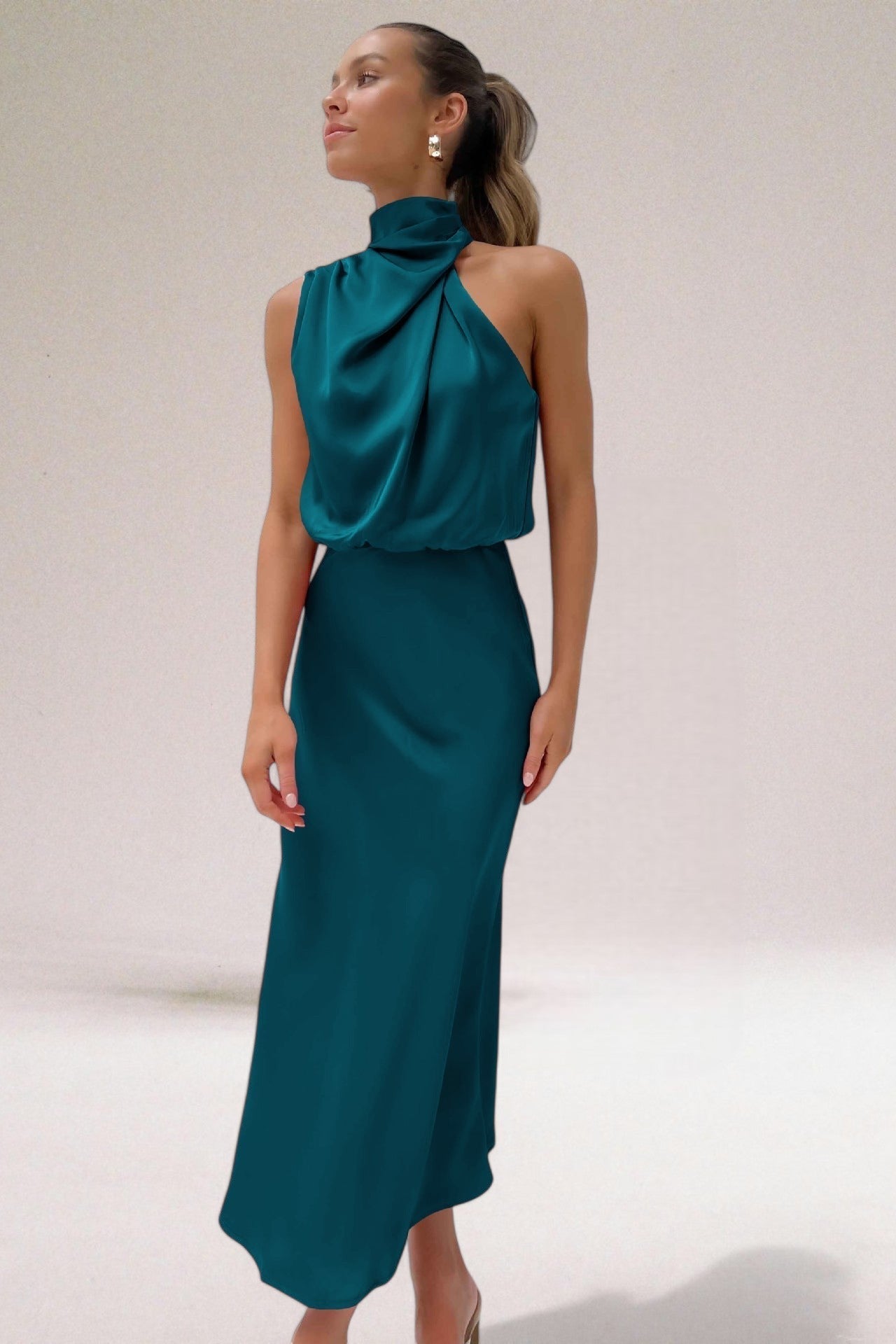 Natalia Premium Satin Dress