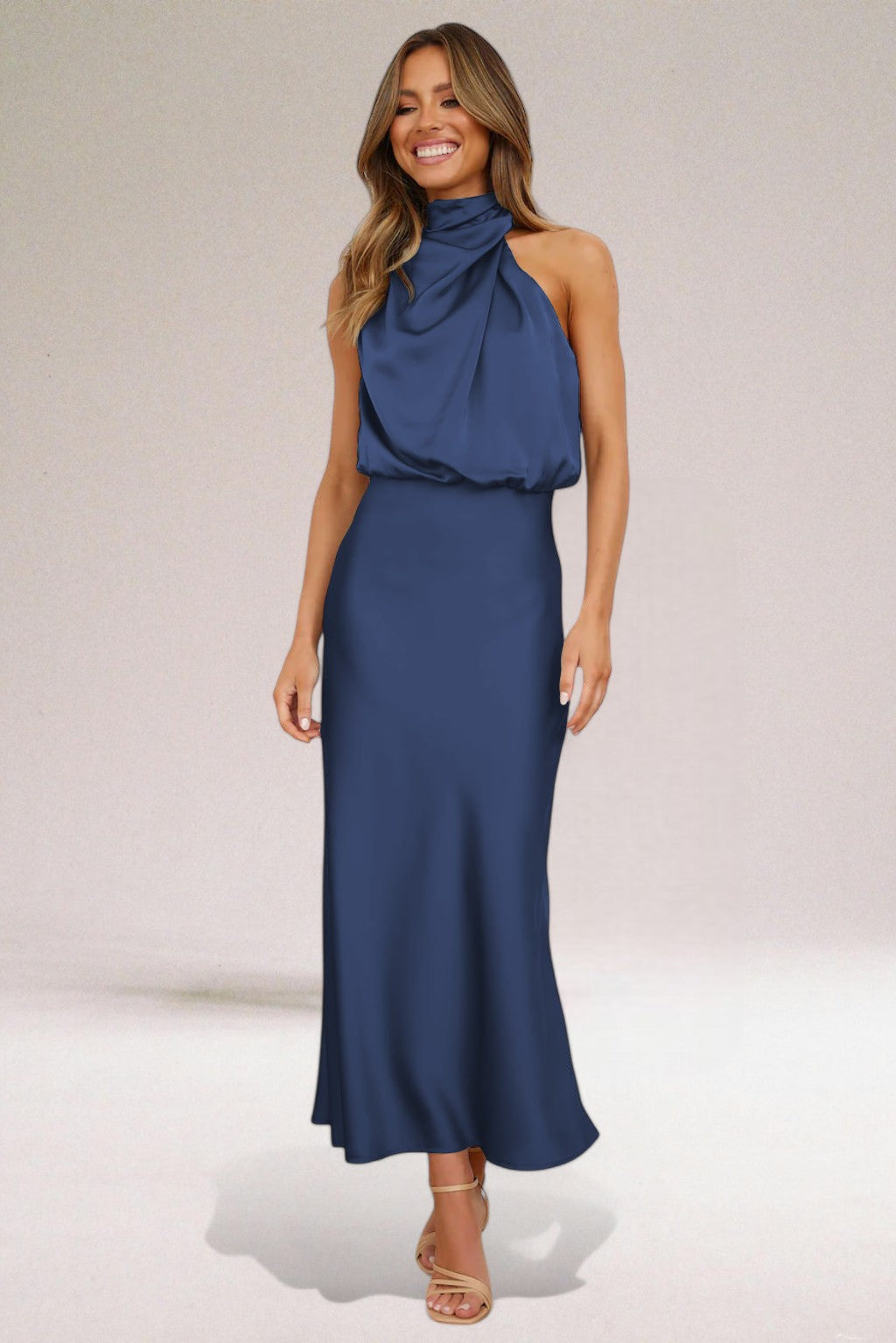 Natalia Premium Satin Dress