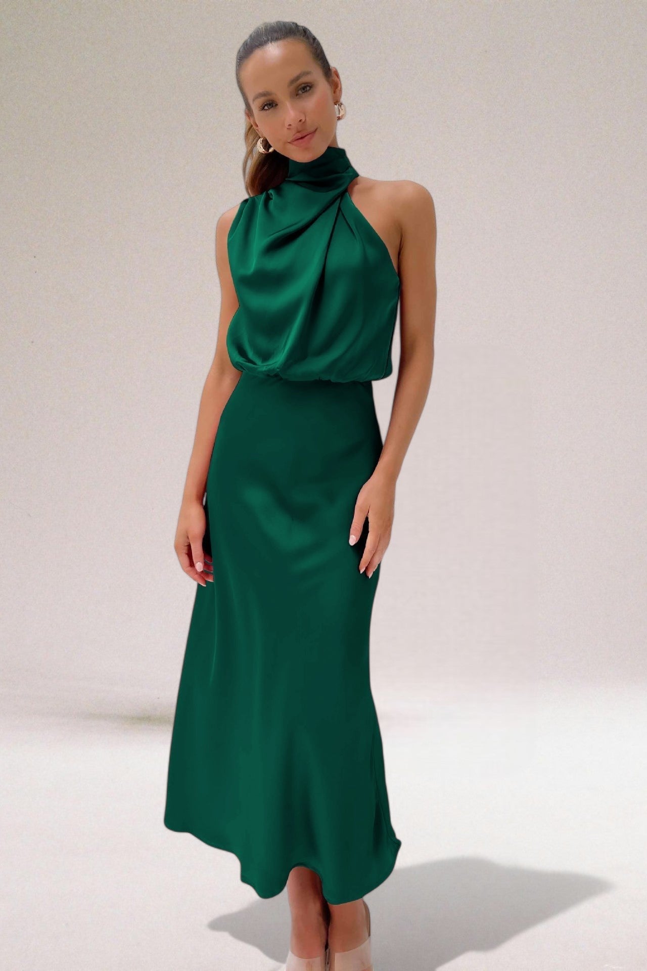 Natalia Premium Satin Dress