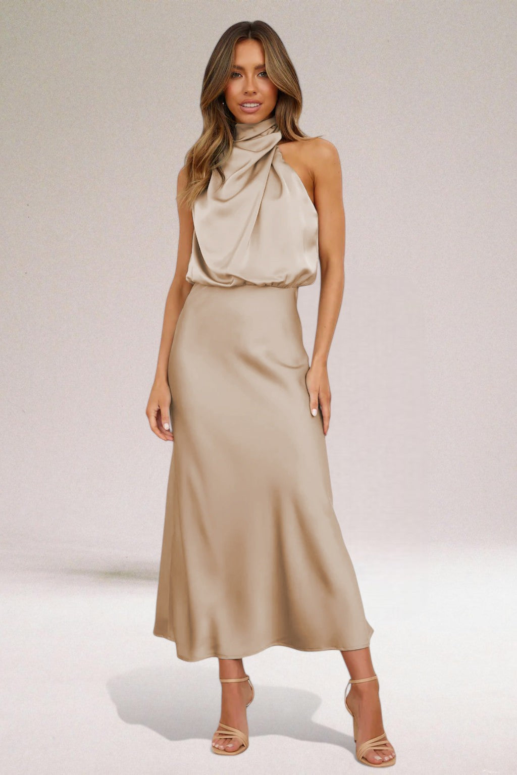 Natalia Premium Satin Dress