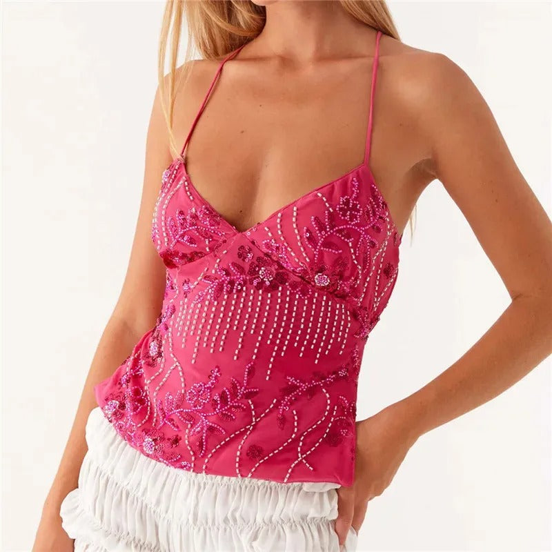The Nova Sequin Cami Dress