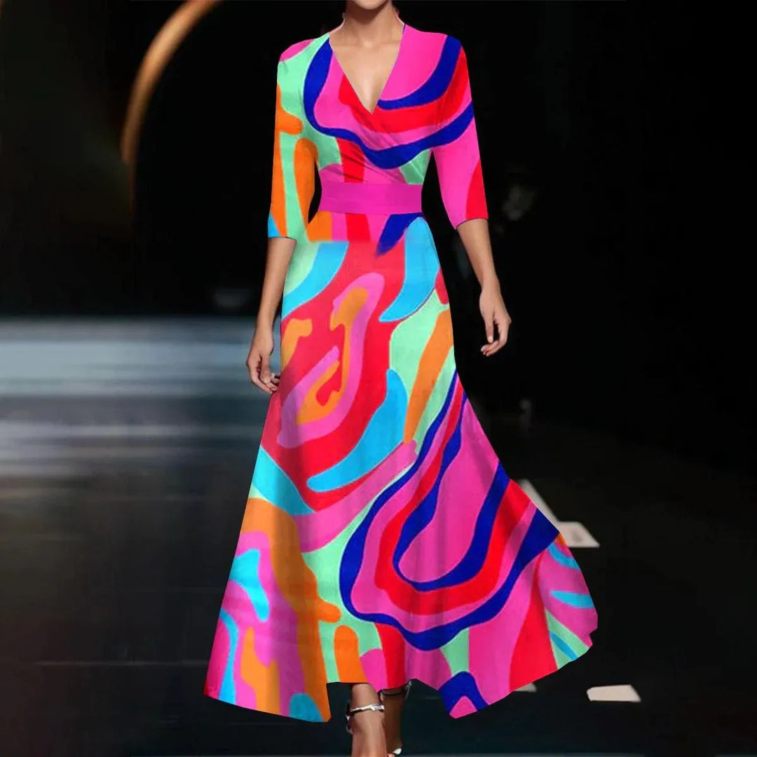 The Rose V-Neck Dress