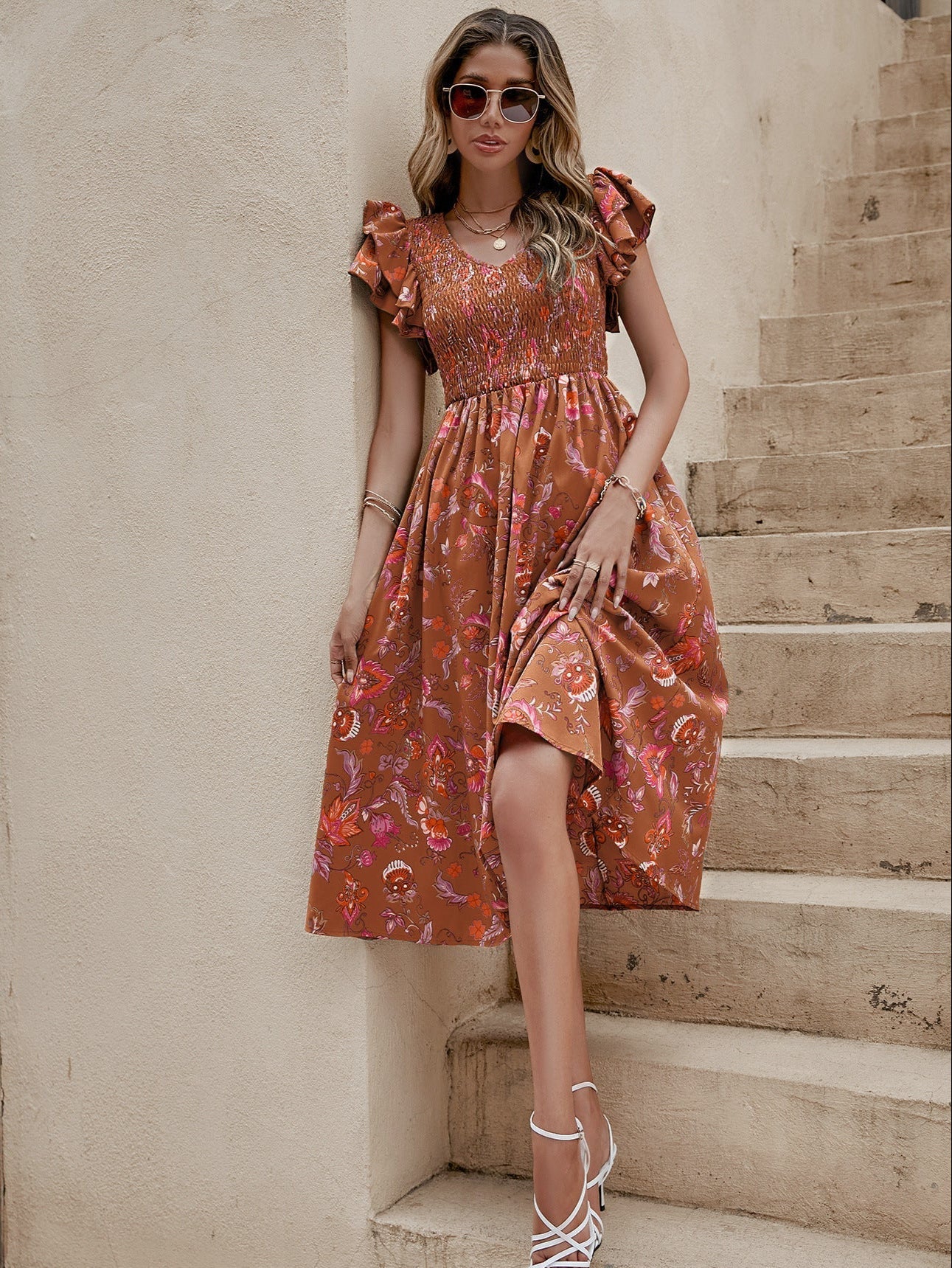 The Zoe Floral Charm Dress