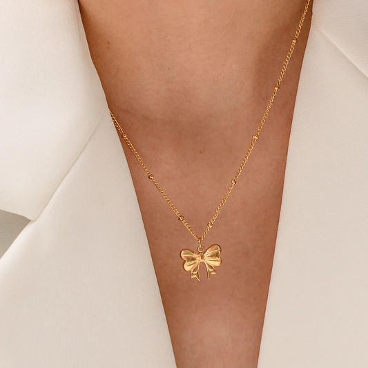 The Bella Bow Pendant Necklace