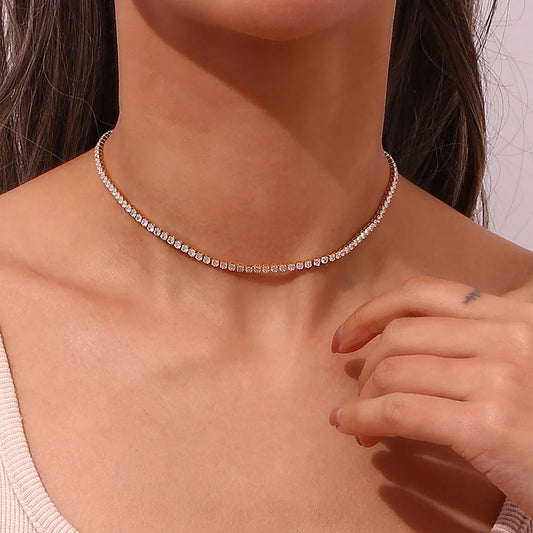The Celeste Tennis Necklace