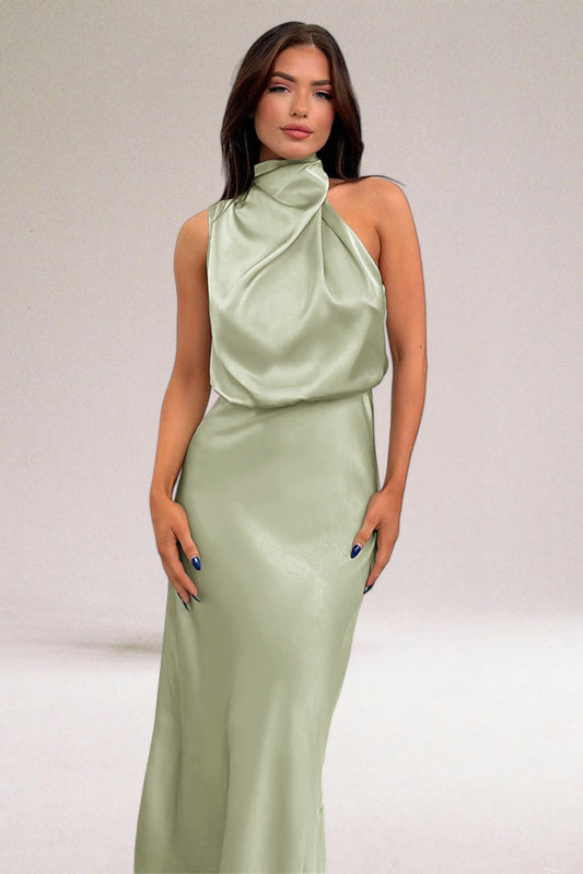 Natalia Premium Satin Dress