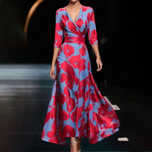The Rose V-Neck Dress